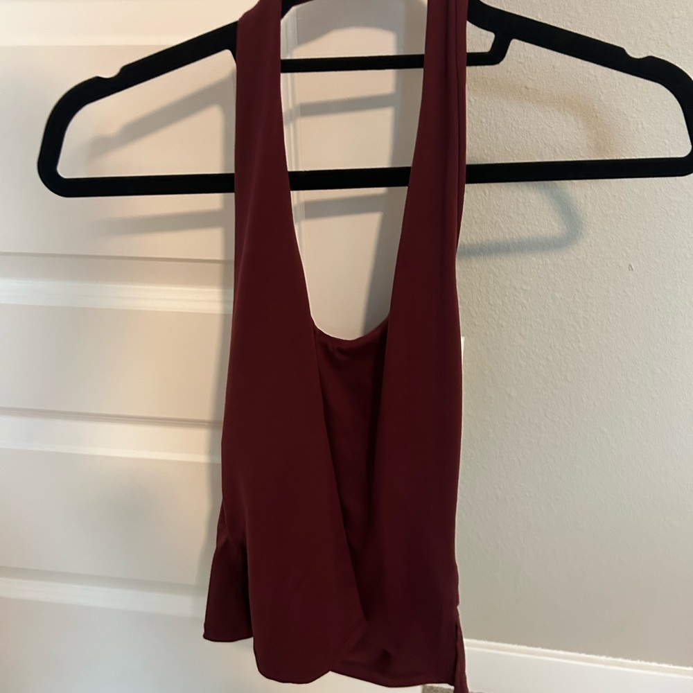 Glassons Rich Burgundy Sleeveless Top